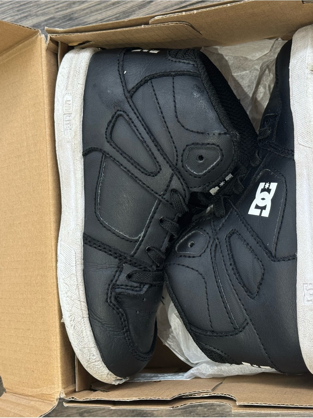 DC Pure High-Top | Black White | Size 10T